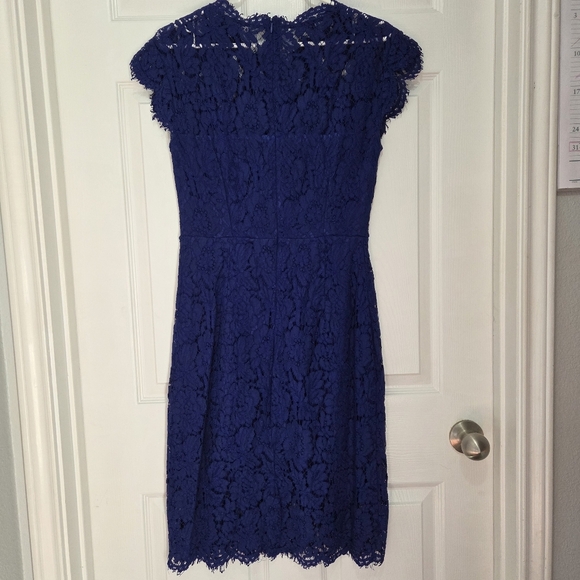 Unbranded Women Royal Blue Elegant Sleeveless Lace Cocktail Bodycon Dress Party - Picture 7 of 9